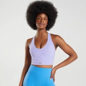Gymshark x Whitney Crop Tank Wildflower Purple XXL